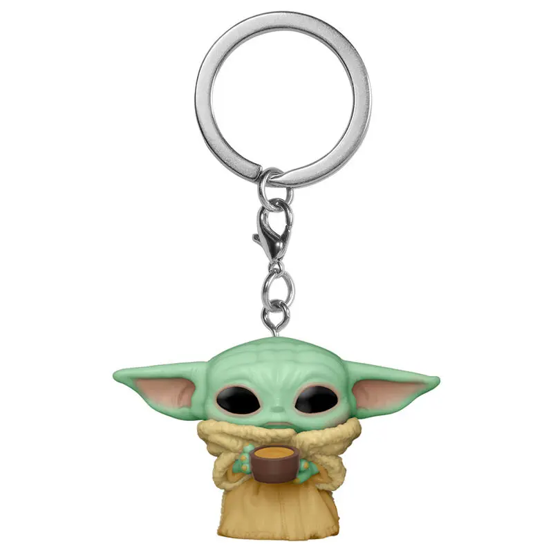 Pocket POP klíčenka Star Wars The Mandalorian Yoda The Child with Cup fotografii produktu