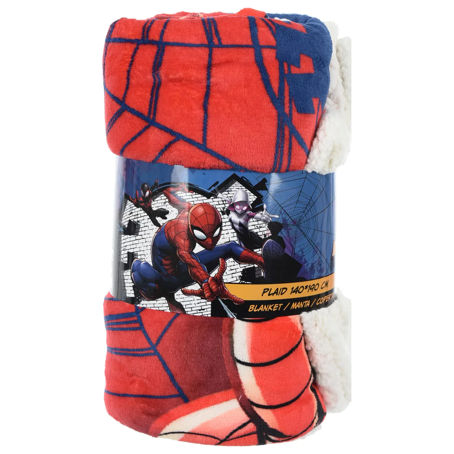Spider-Man Action sherpa deka 140x190 cm fotografii produktu