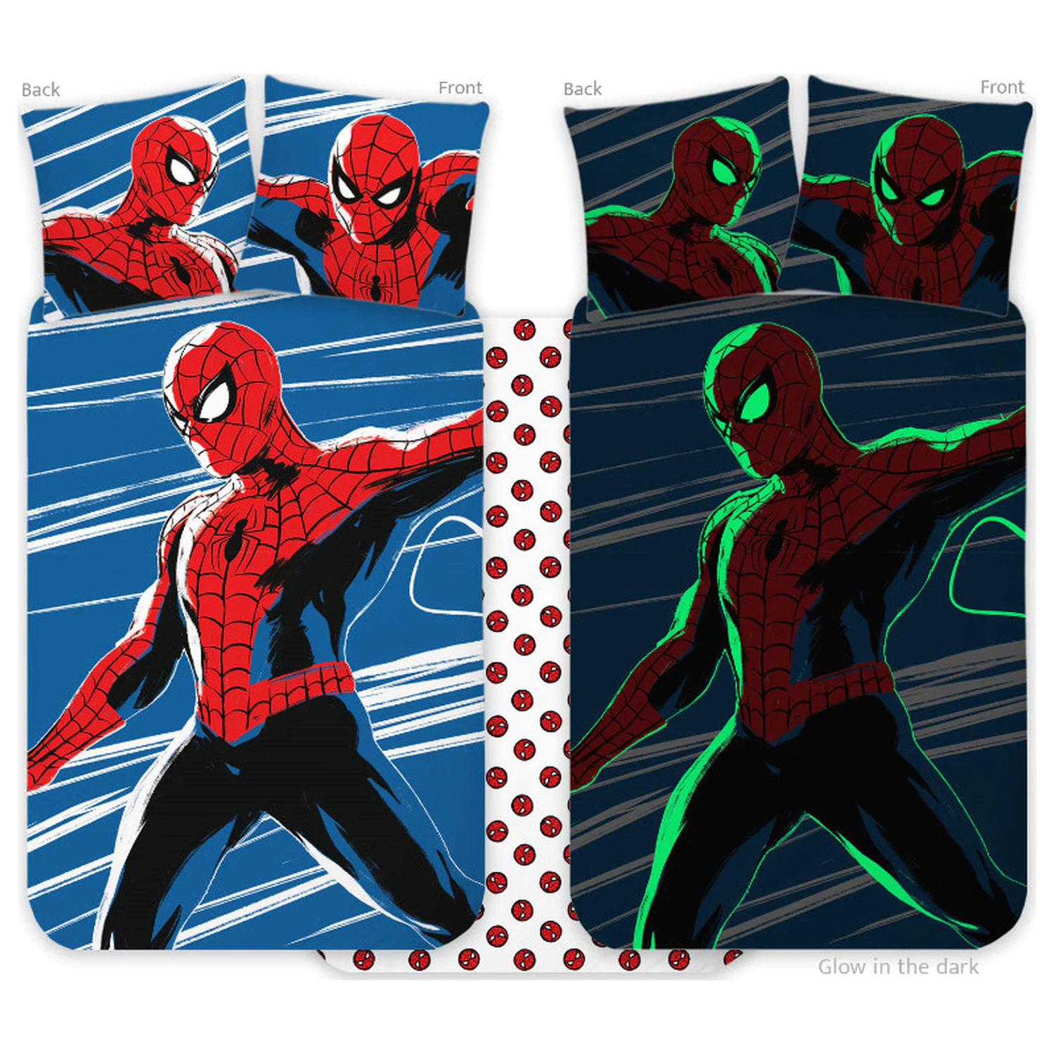 Spider-Man Agility svítící v noci dětský povlak na peřinu pro batolata fotografii produktu