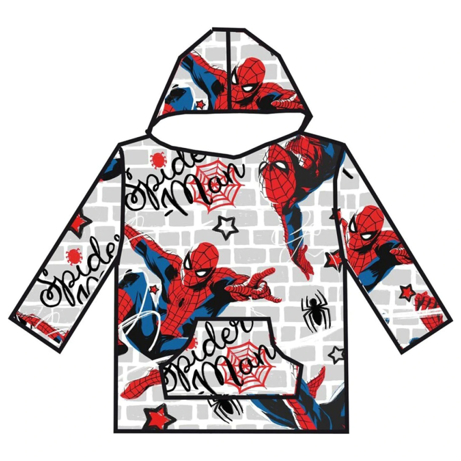 Spider-Man Brick nositelná plyšová fleecová deka, pončo 7-14 let fotografii produktu
