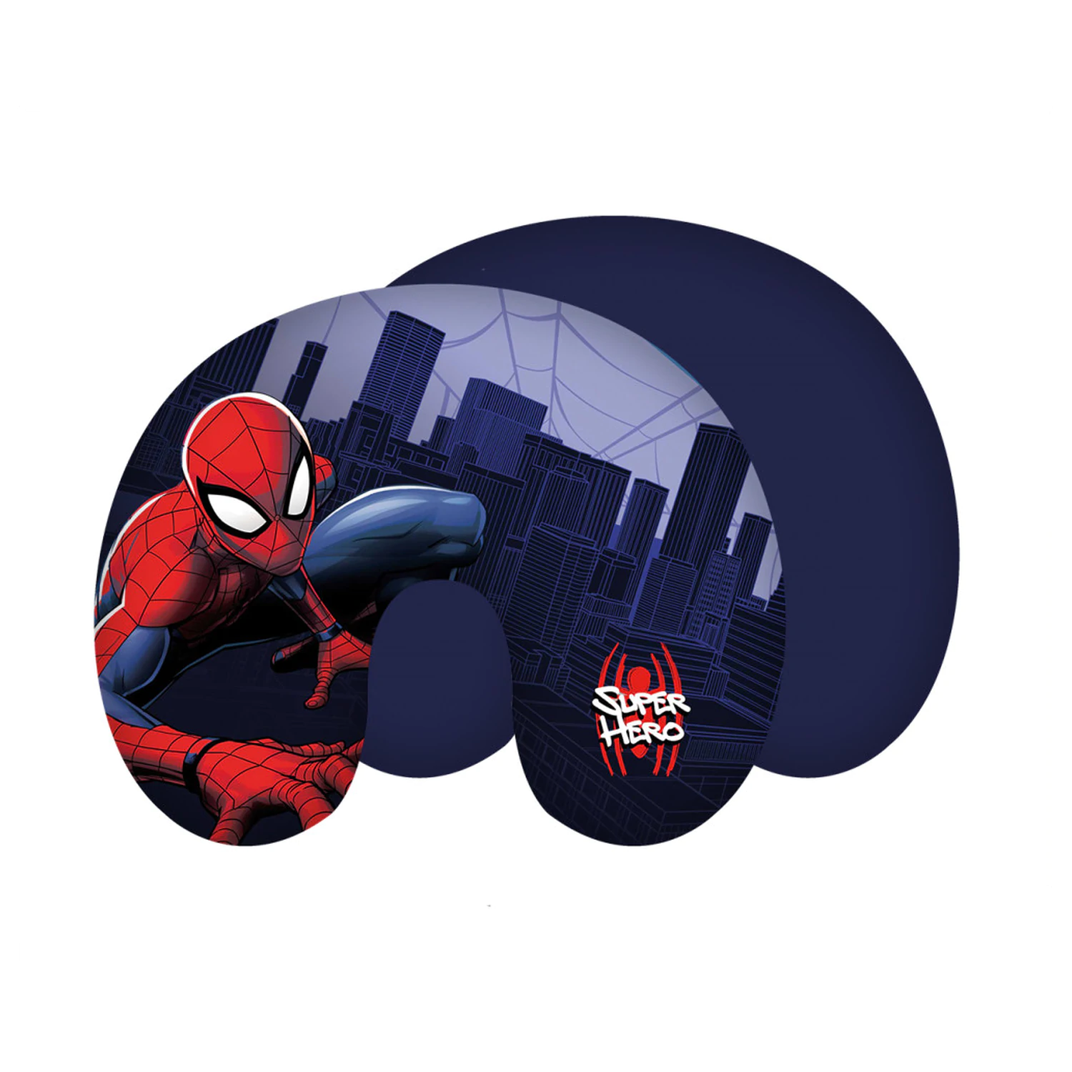 Spider-Man City Blue cestovní polštář, krční polštář fotografii produktu