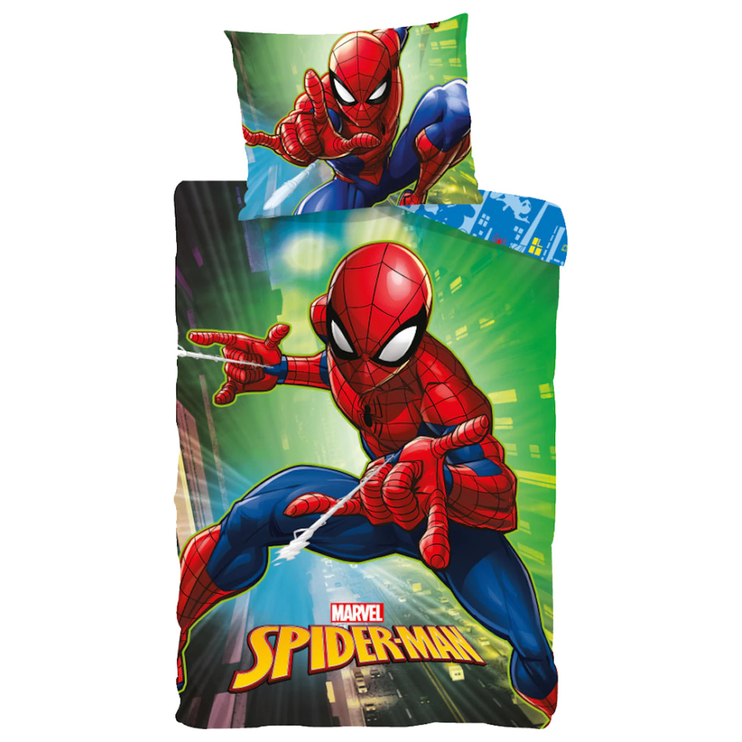 Spider-Man City Lights Dětský povlak na peřinu pro batolata fotografii produktu