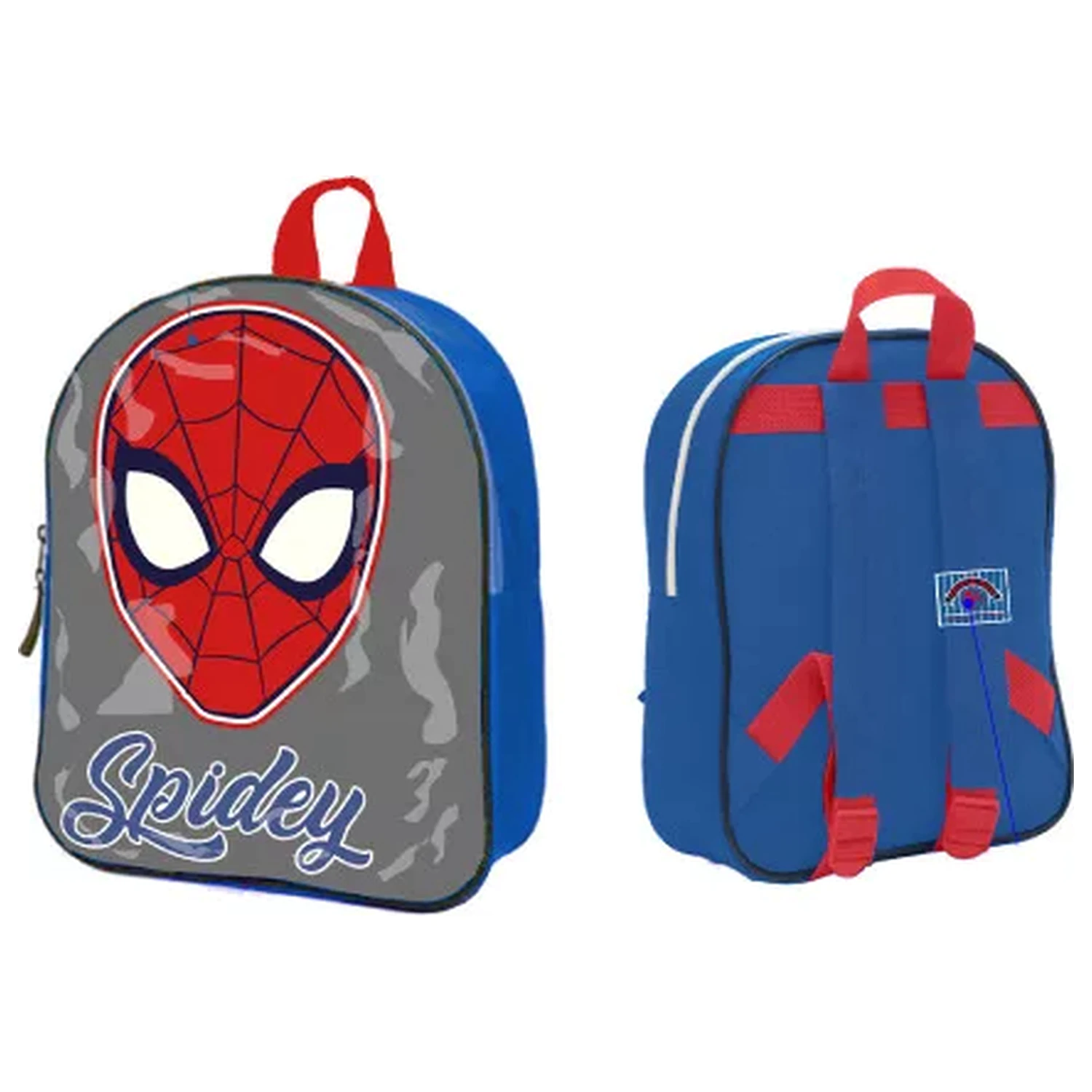 Spider-Man šedý batoh, taška 30 cm fotografii produktu