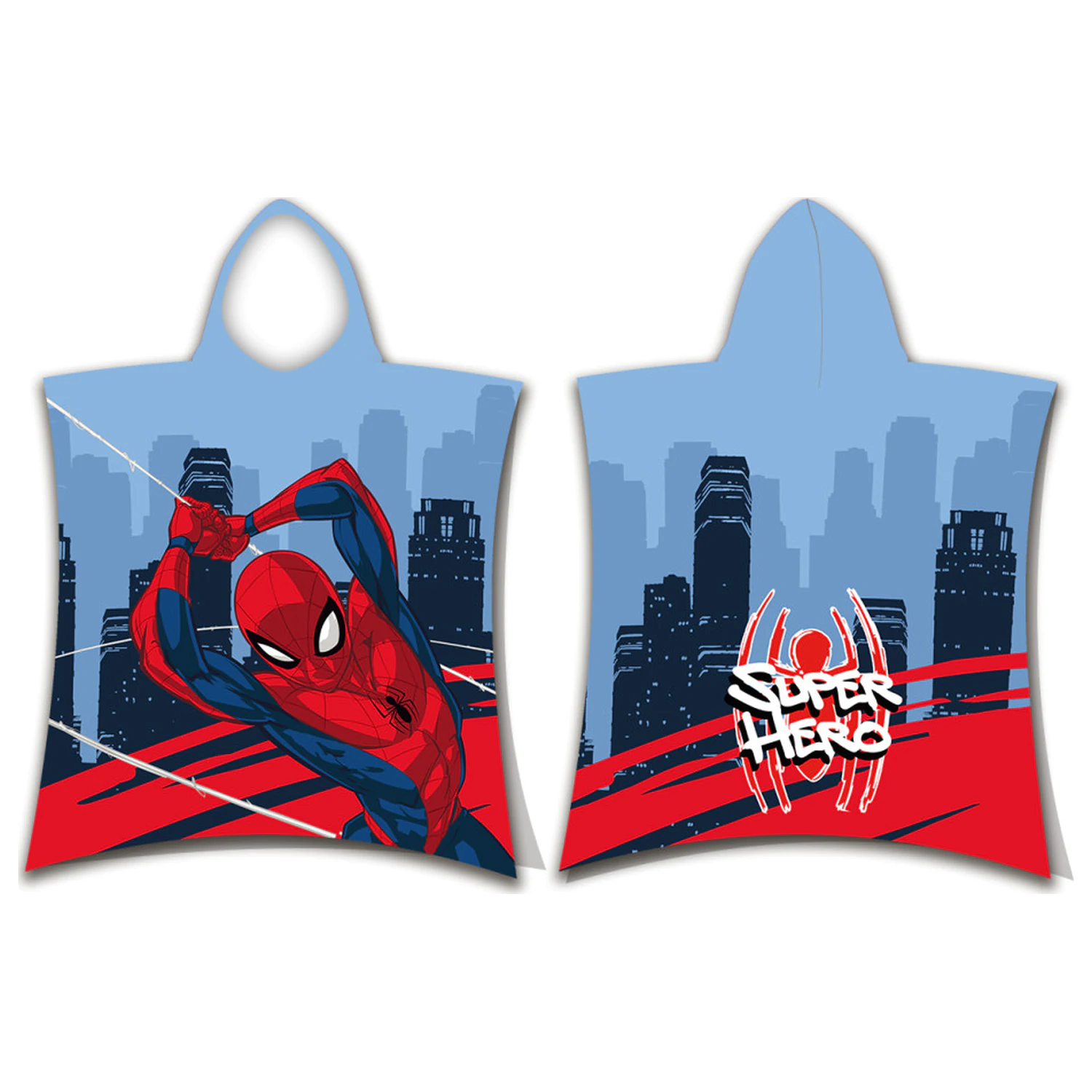 Spider-Man hrdinské plážové pončo ručník fotografii produktu