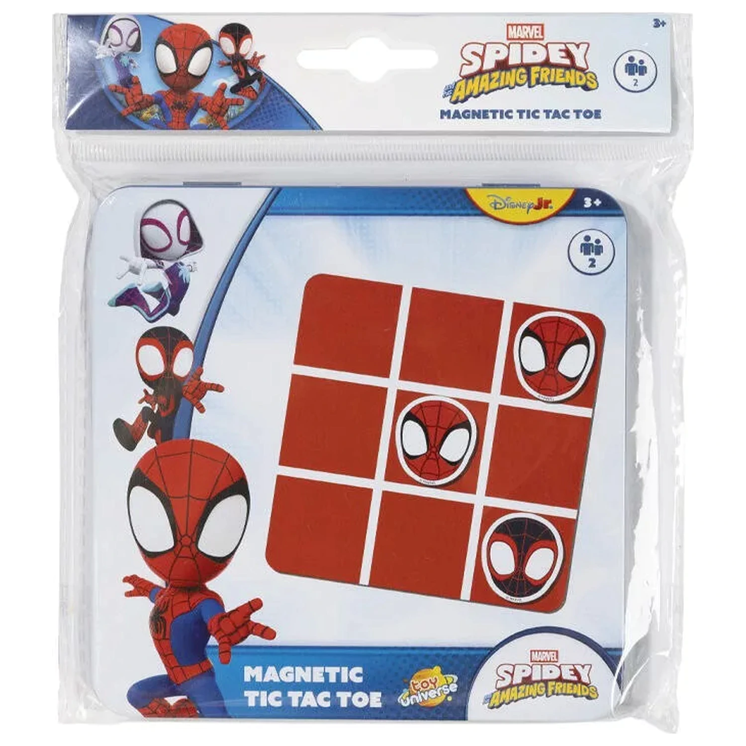 Spider-Man Spidey Friends Magnetické piškvorky v kovové krabičce fotografii produktu