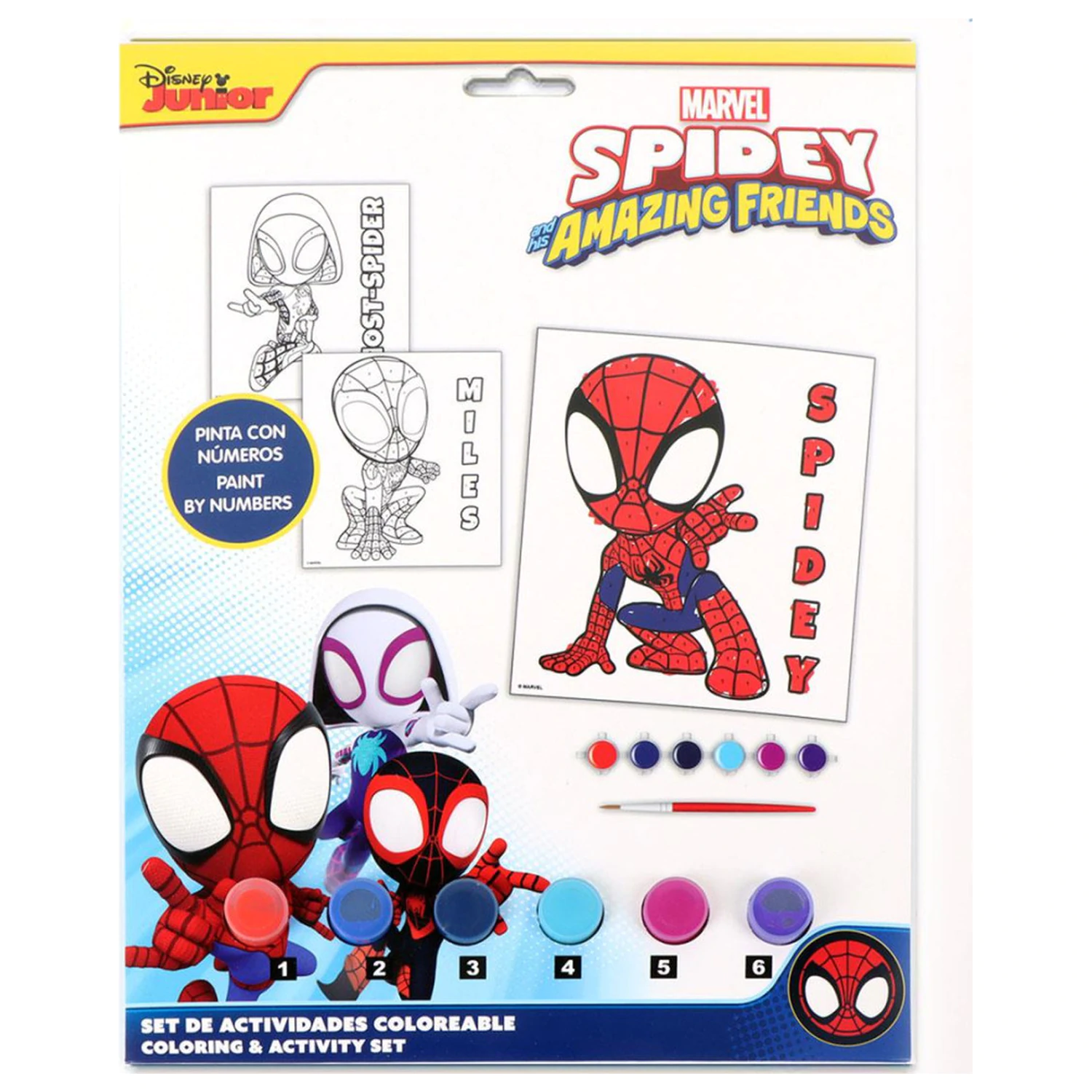 Spider-Man Spidey Friends Početná sada na vybarvování fotografii produktu