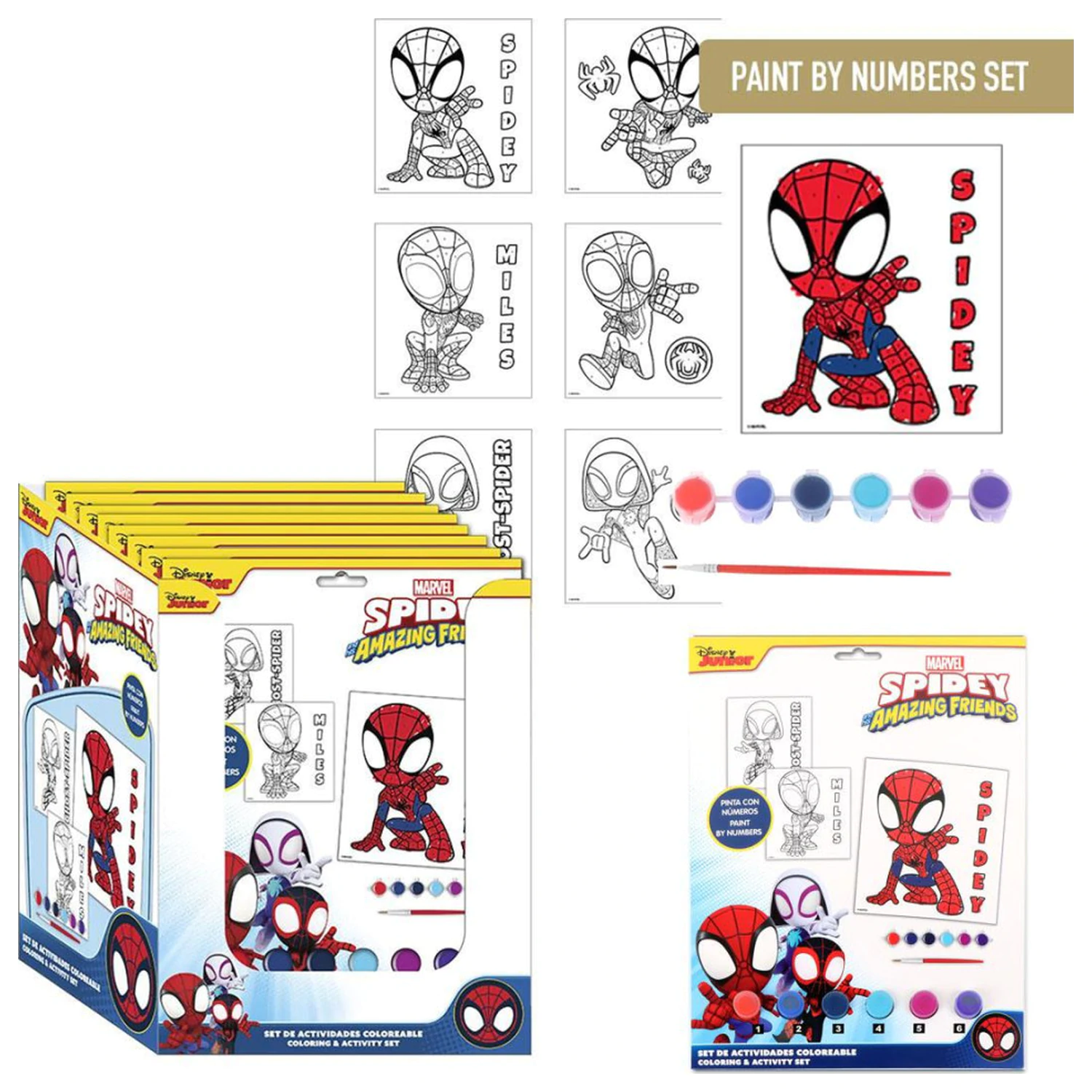 Spider-Man Spidey Friends Početná sada na vybarvování fotografii produktu