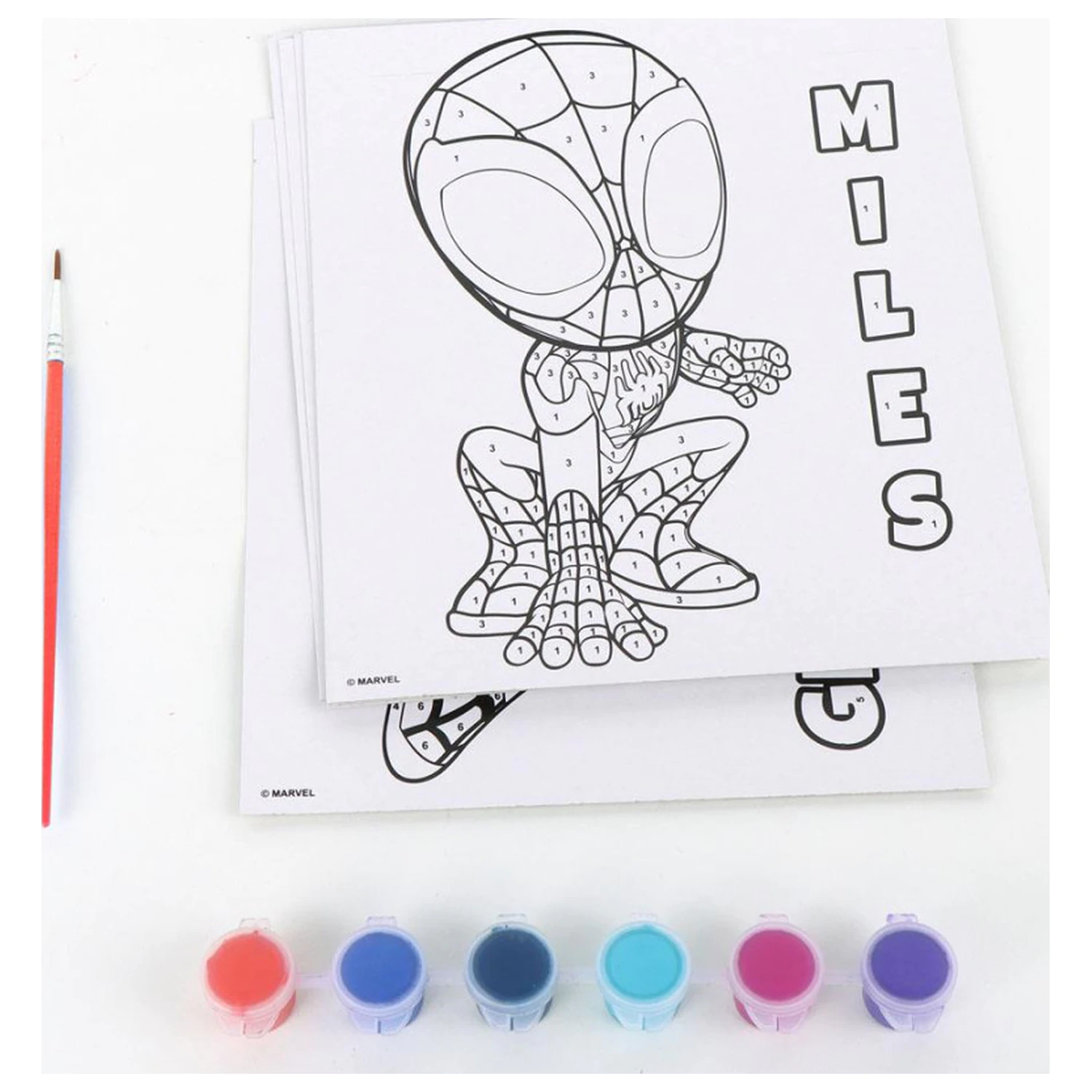 Spider-Man Spidey Friends Početná sada na vybarvování fotografii produktu