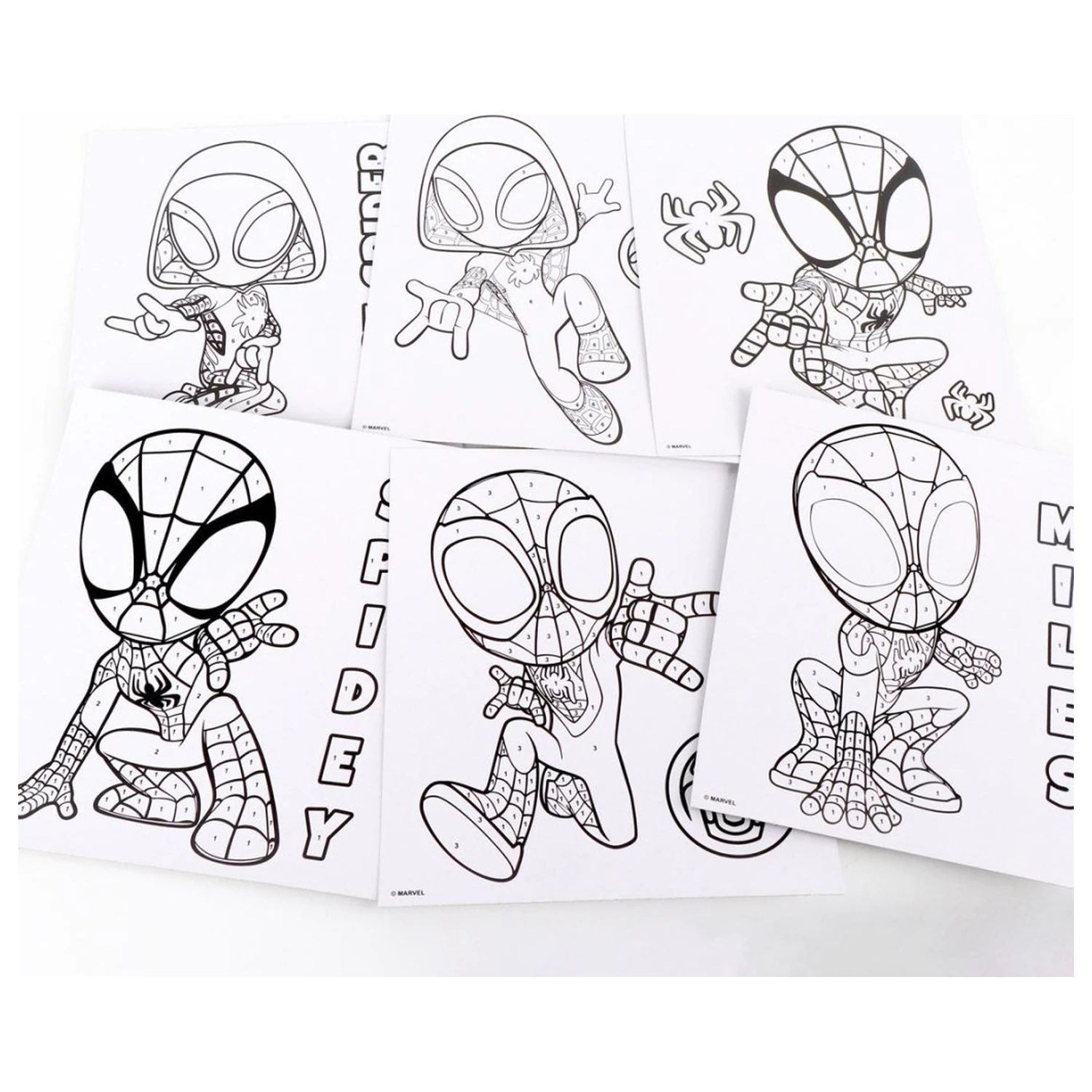 Spider-Man Spidey Friends Početná sada na vybarvování fotografii produktu
