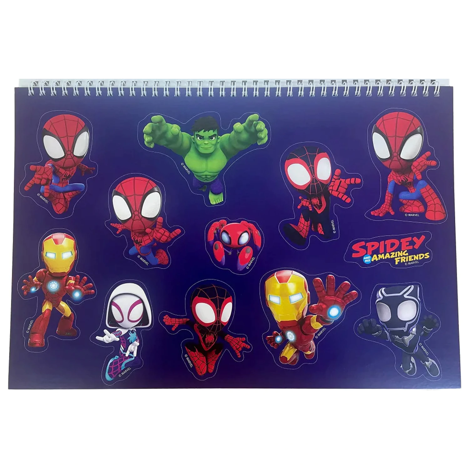 Spider-Man Spidey Web A/4 spirálový skicák 40 listů se samolepkami fotografii produktu