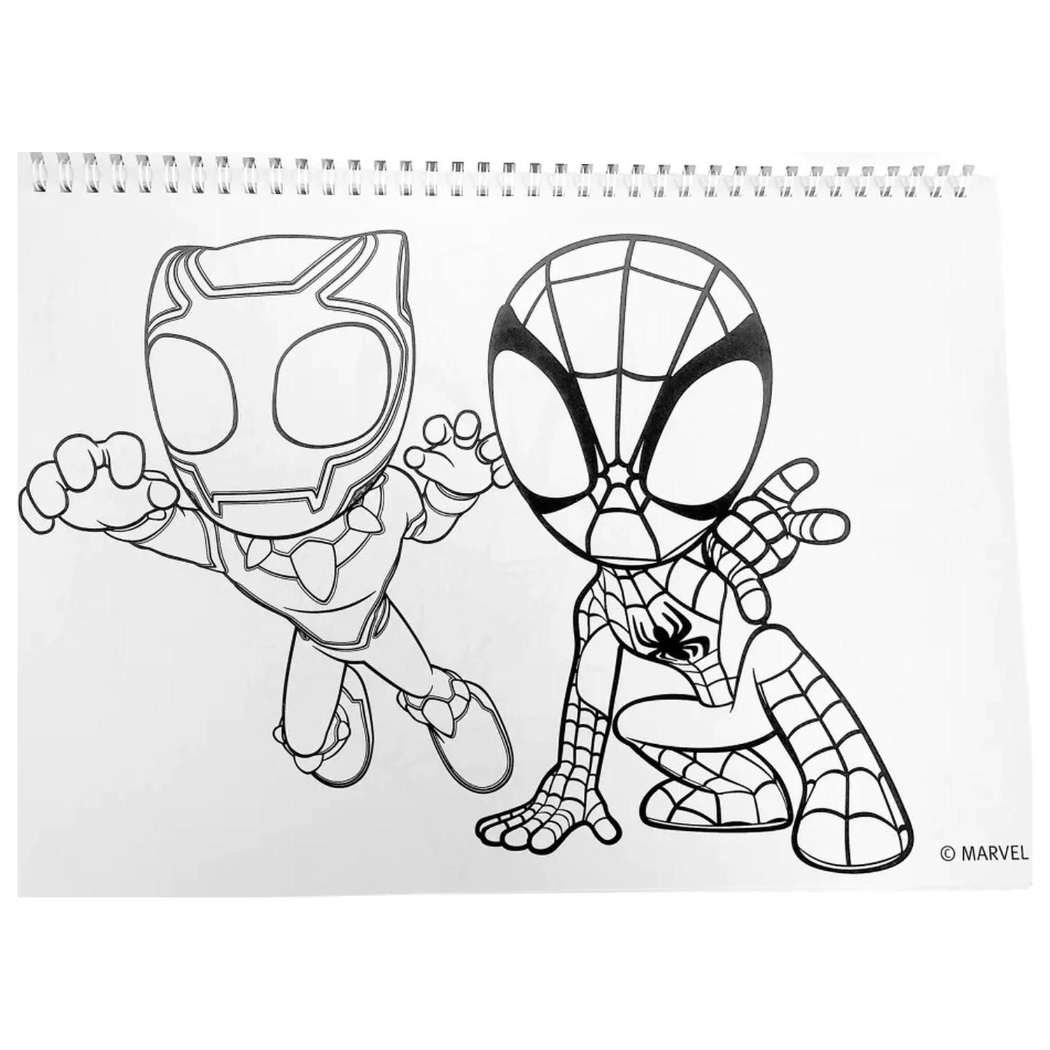 Spider-Man Spidey Web A/4 spirálový skicák 40 listů se samolepkami fotografii produktu