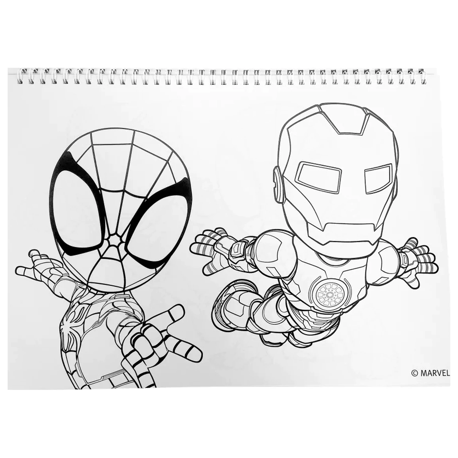 Spider-Man Spidey Web A/4 spirálový skicák 40 listů se samolepkami fotografii produktu