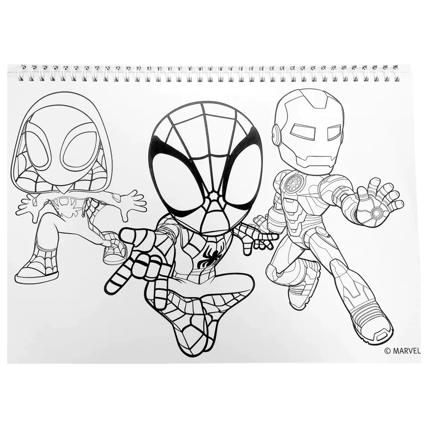 Spider-Man Spidey Web A/4 spirálový skicák 40 listů se samolepkami fotografii produktu