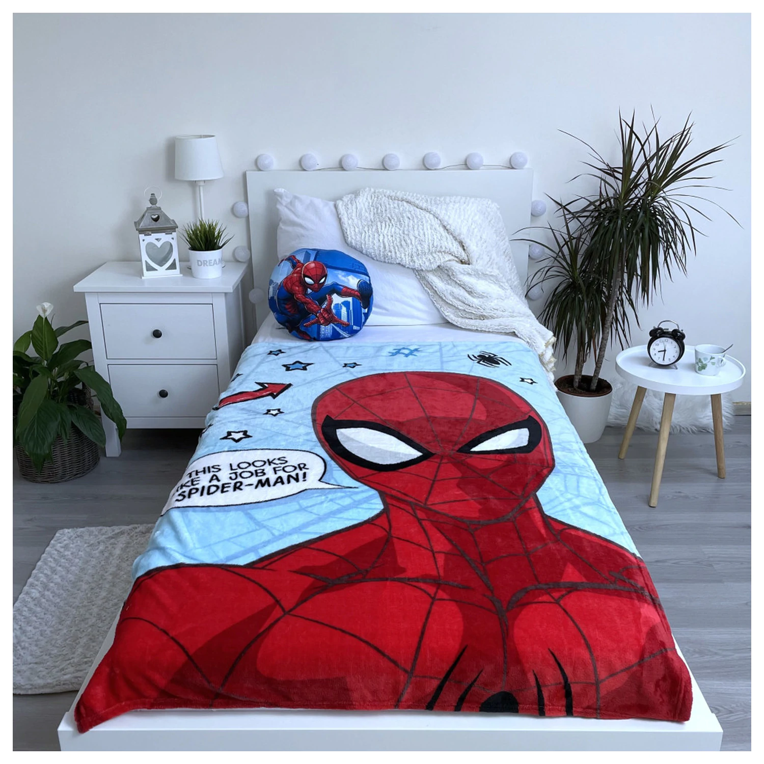 Spider-Man hvězda microfleece deka fotografii produktu