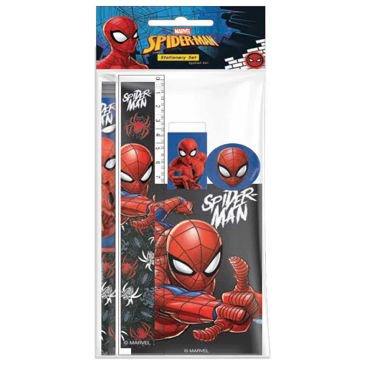 Spider-Man Web Head Papírnická sada 5 ks fotografii produktu