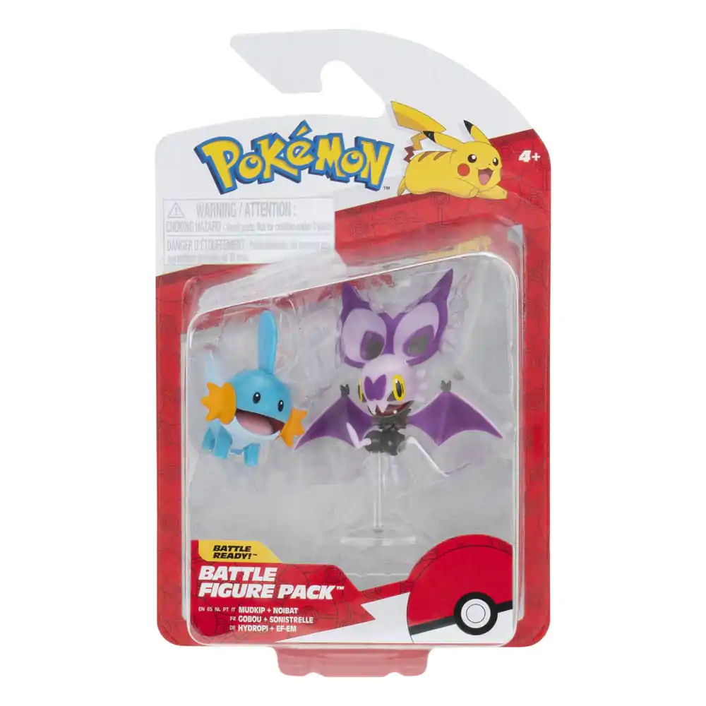 Pokémon Figure 2-Pack Mudkip & Noibat se stojanem 8 cm fotografii produktu