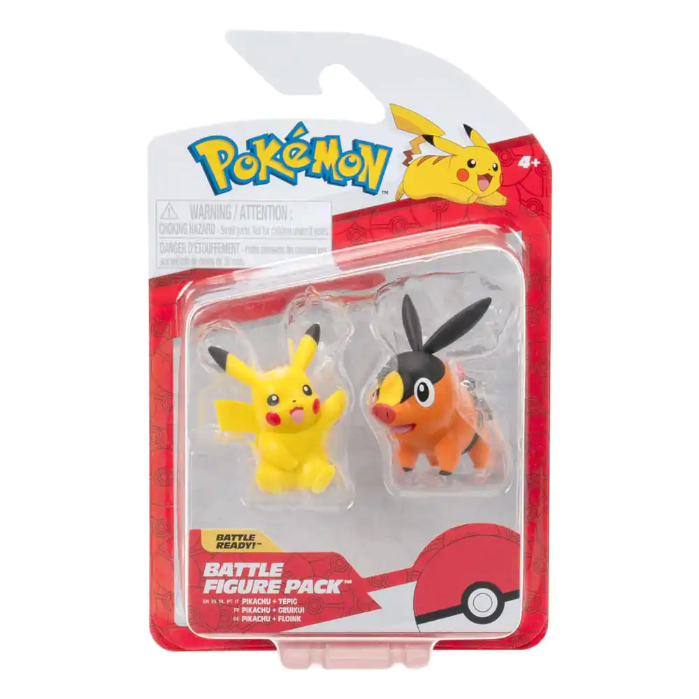 Pokémon Figure 2-Pack Tepig & Pikachu 8 cmPokémon Figurky 2-Pack Tepig & Pikachu 8 cm fotografii produktu
