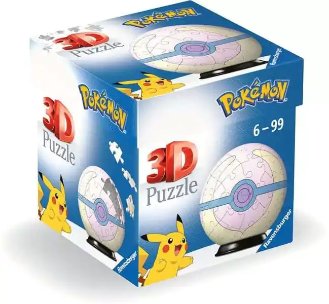 Pokémon 3D Puzzle Pokéballs: Heal Ball (55 dílků) fotografii produktu