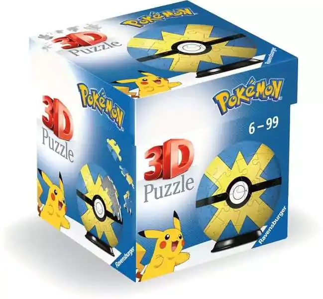 Pokémon 3D Puzzle Pokéballs: Quick Ball (55 dílků) fotografii produktu