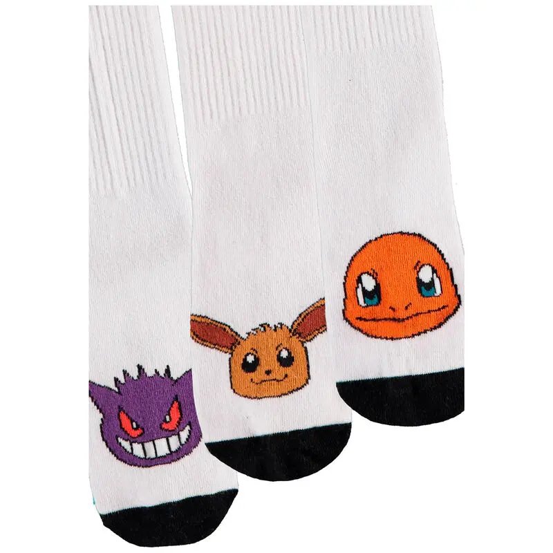 Pokemon balení 3 páry ponožek 35/38 fotografii produktu