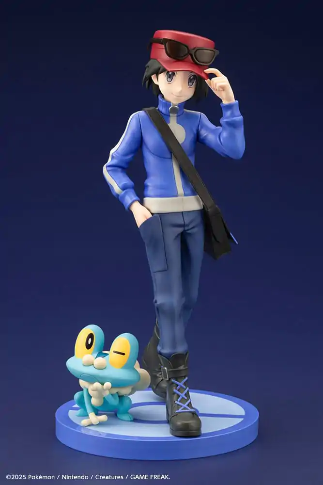Pokémon ARTFXJ Socha 1/8 Calem & Froakie 20 cm fotografii produktu