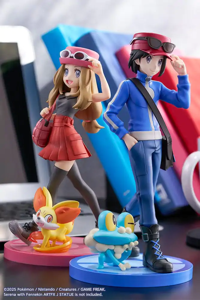 Pokémon ARTFXJ Socha 1/8 Calem & Froakie 20 cm fotografii produktu
