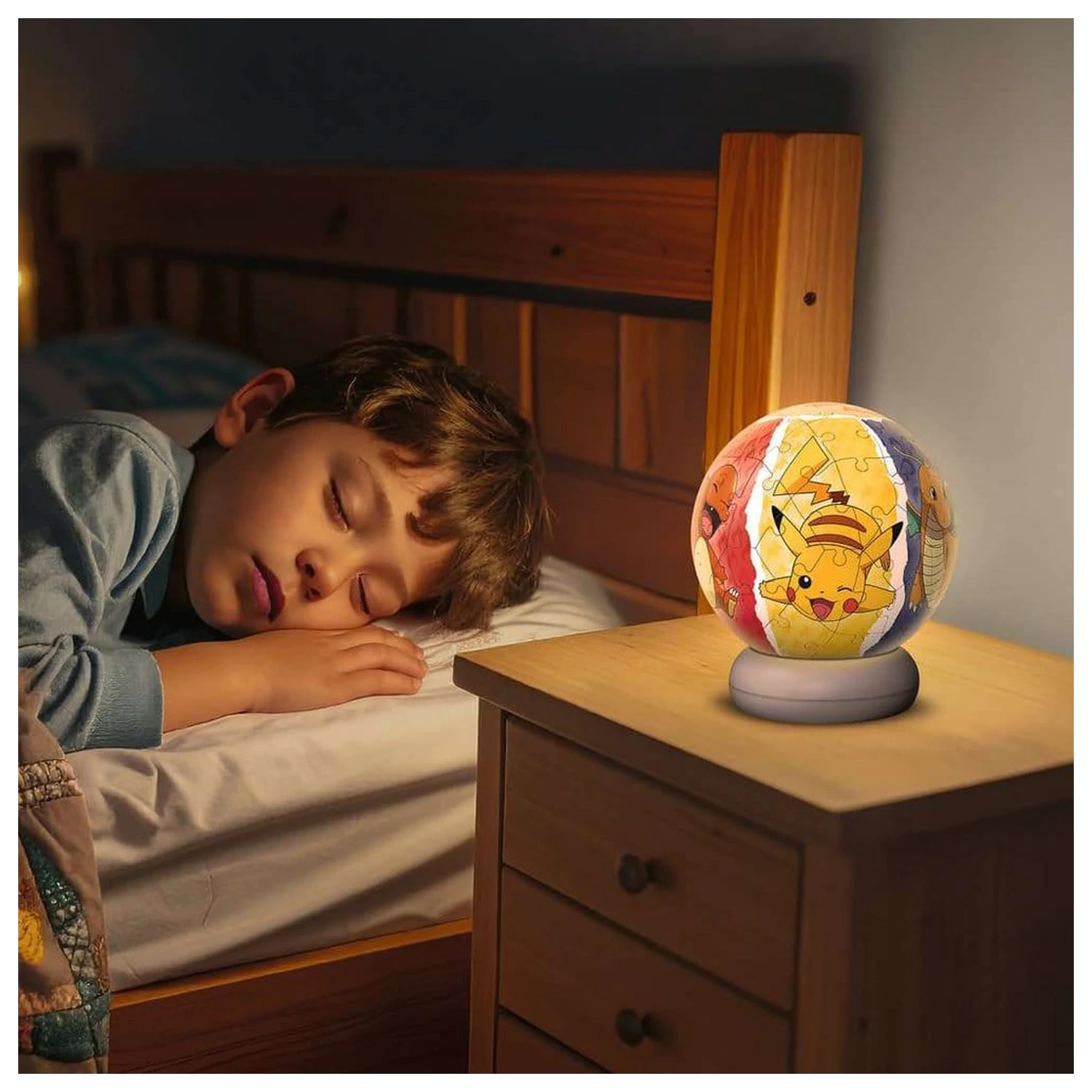 Pokémon 3D skládanka puzzle míček noční světlo (73 kusů) fotografii produktu