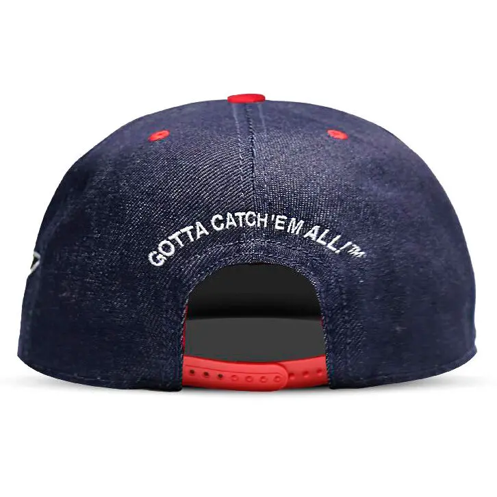 Pokemon Denim Snapback Kšiltovka s Logem fotografii produktu