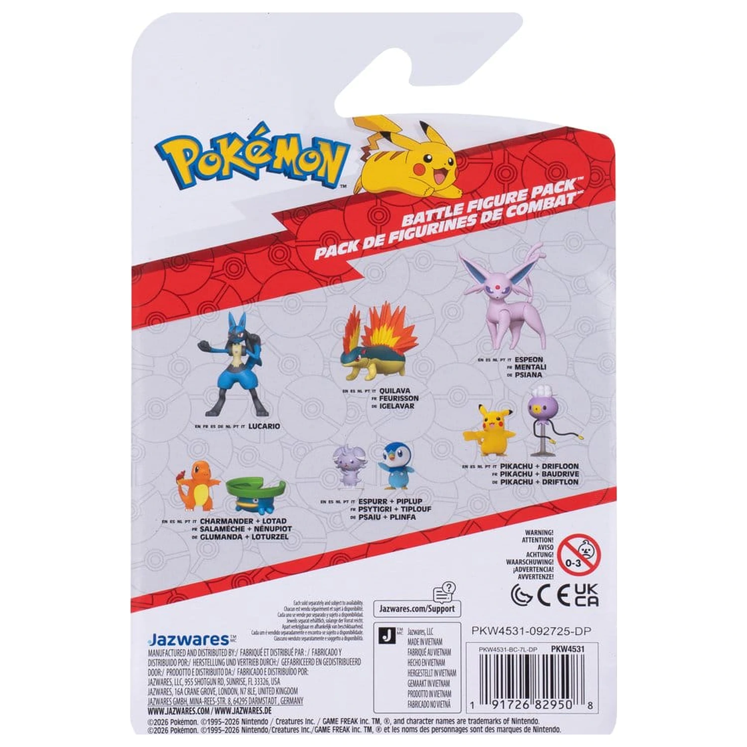 Pokémon Battle Figure balení 2 figurek Drifloon a Pikachu fotografii produktu