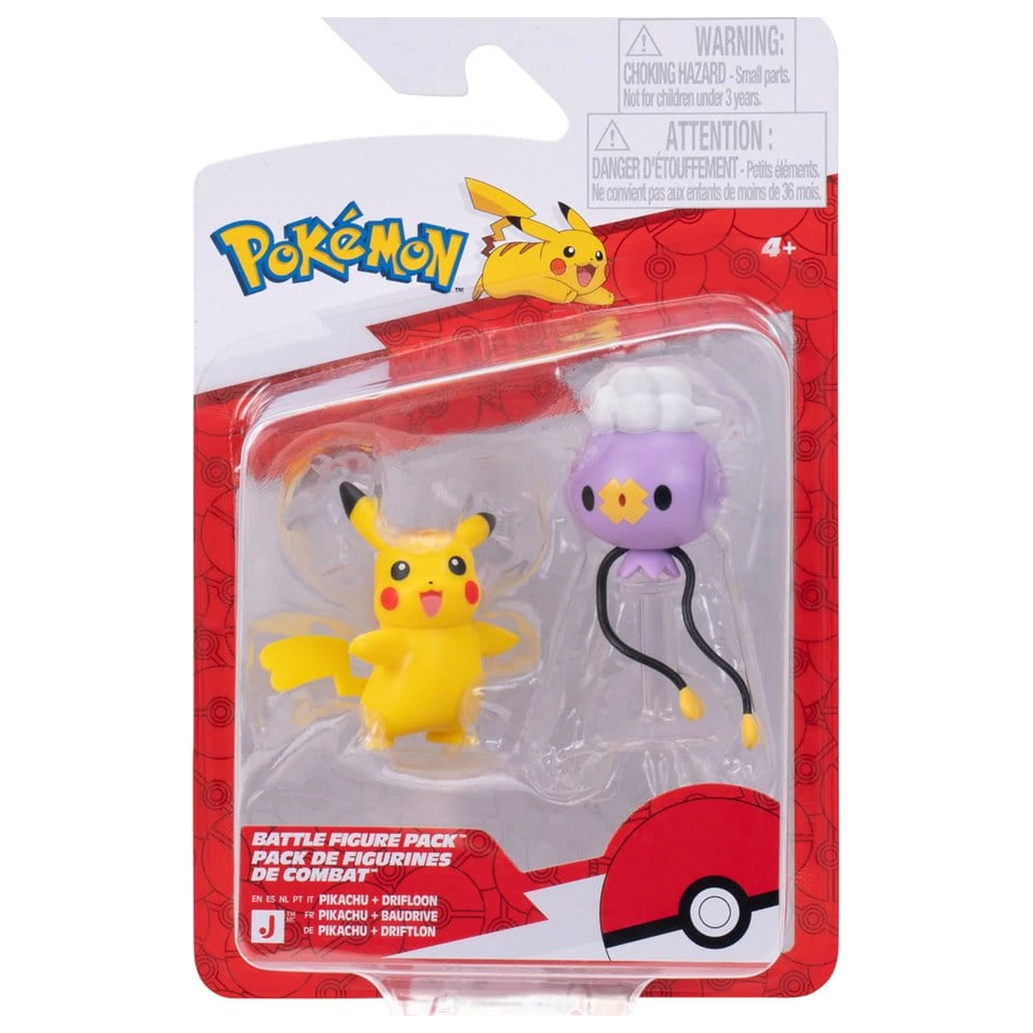 Pokémon Battle Figure balení 2 figurek Drifloon a Pikachu fotografii produktu