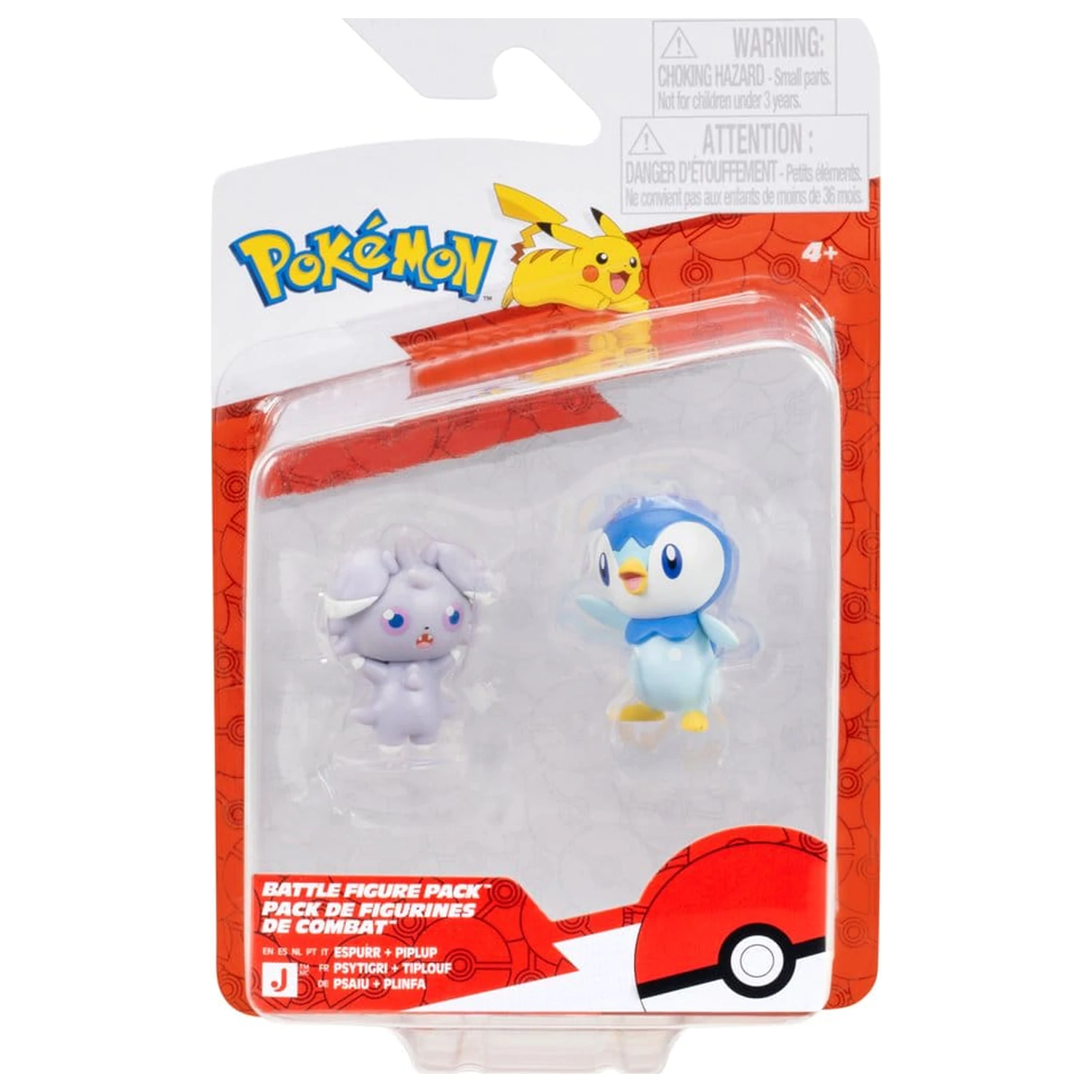 Pokémon Battle Figurka 2-balení Espurr a Piplup fotografii produktu