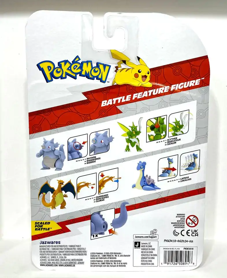 Pokémon Bojová Funkční Figurka Rhydon 20 cm fotografii produktu