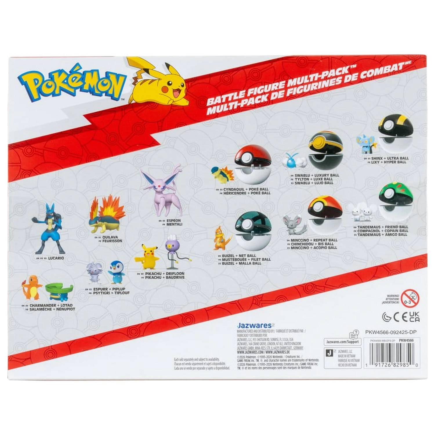 Pokémon Battle Figure balení 6 kusů fotografii produktu