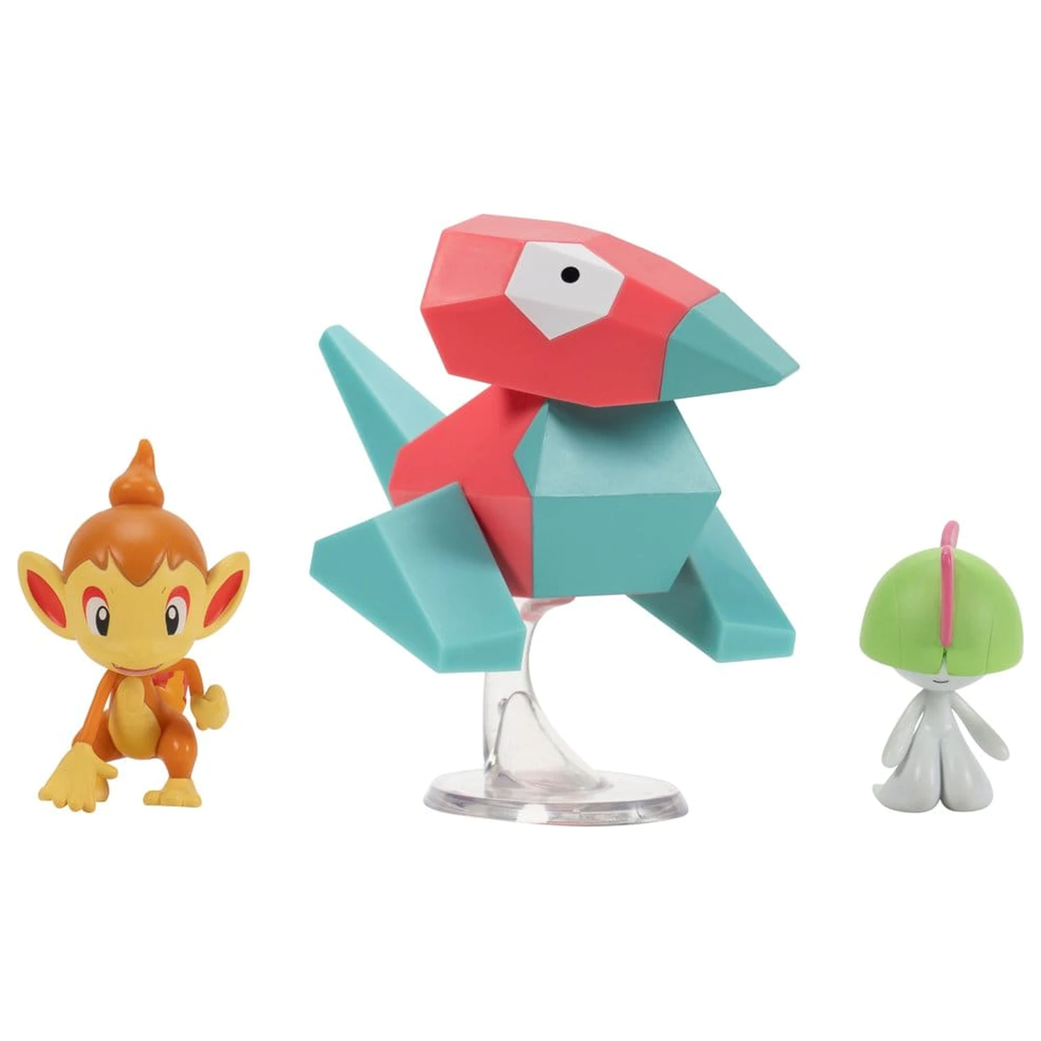 Pokémon Battle Figure Set akční figurky Chimchar, Ralts & Porygon (balení 3 kusů) fotografii produktu