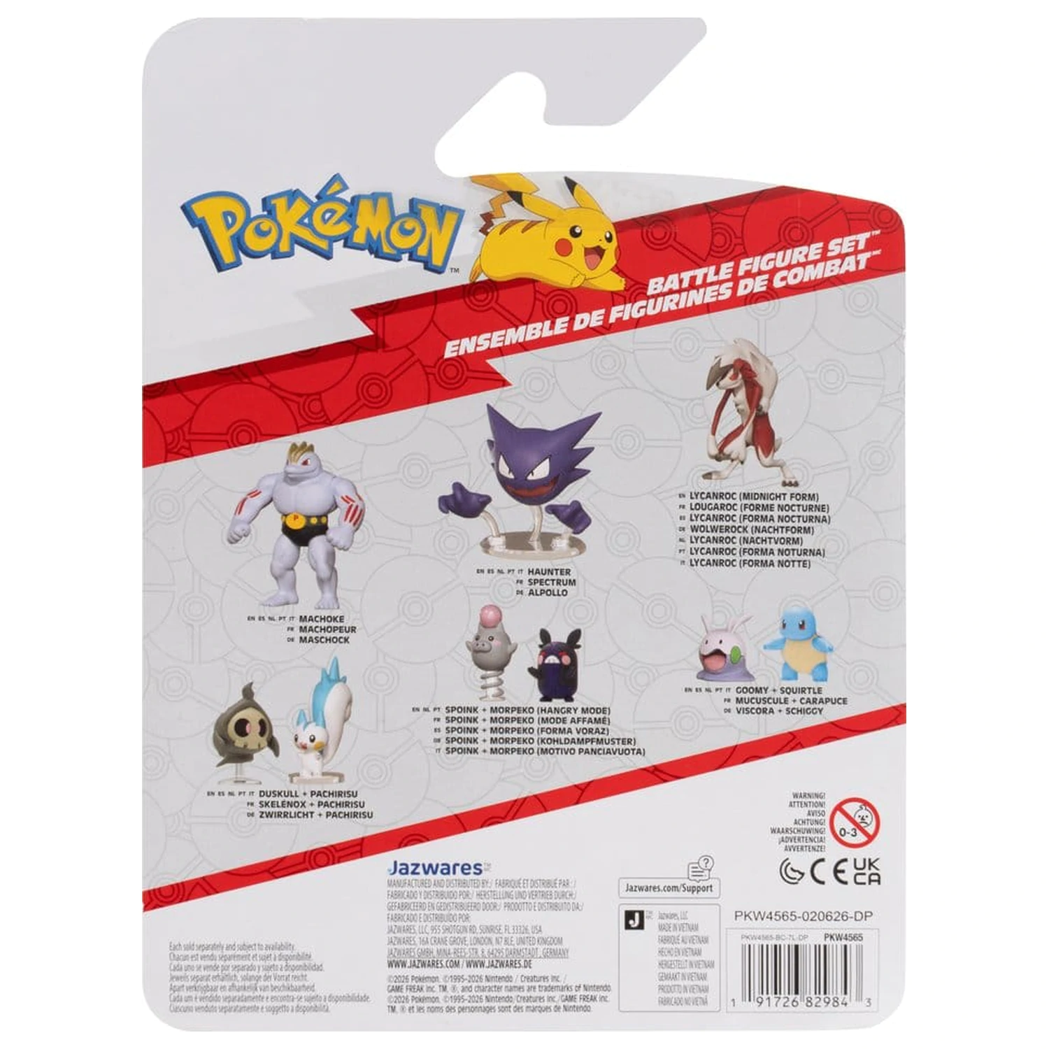 Pokémon Battle Figure Set akční figurky Chimchar, Ralts & Porygon (balení 3 kusů) fotografii produktu