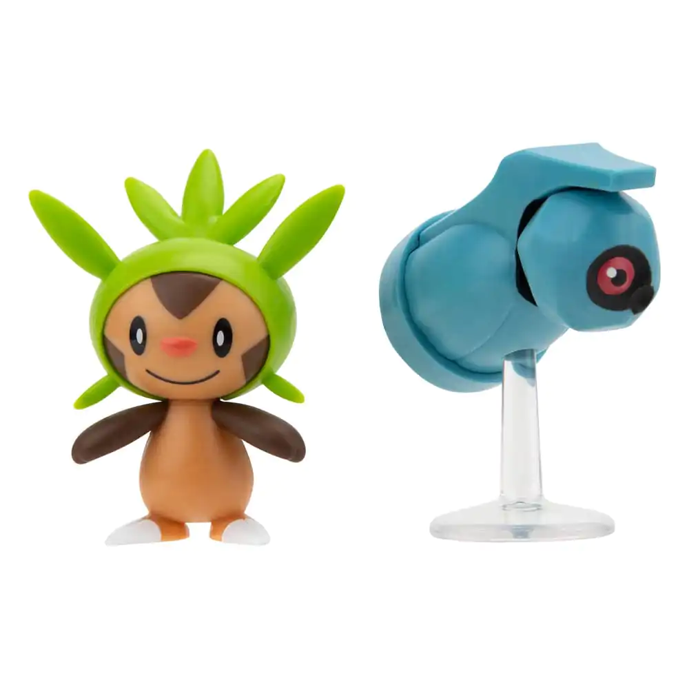 Pokémon Battle Figure Set prvních partnerů, 2-balení figurek Chespin, Beldum 5 cm fotografii produktu