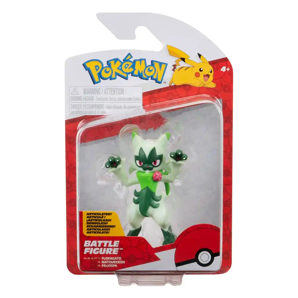 Pokémon Battle Figurka Floragato 5 cm fotografii produktu