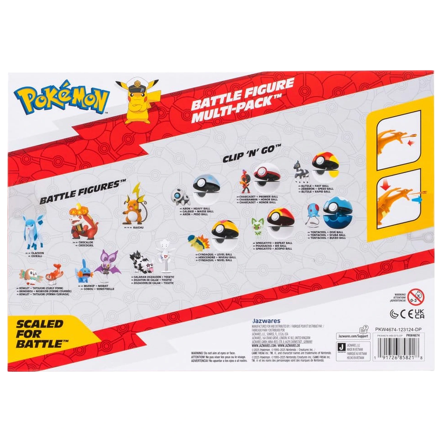Pokémon Battle Figure akční figurky 6 kusů, multi-balení fotografii produktu