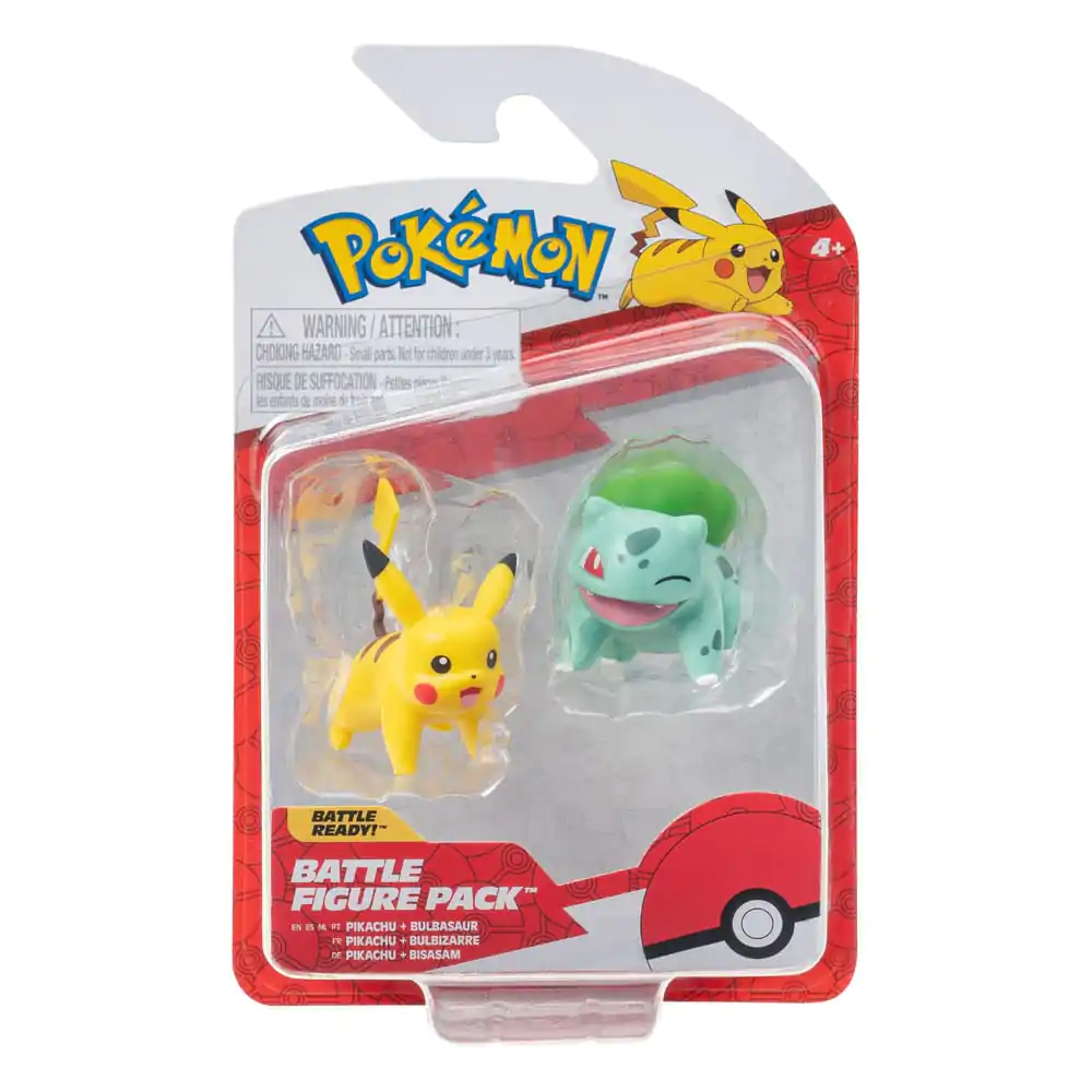 Pokémon Battle Figure First Partner Set Figurka 2-Pack Bulbasaur #2, Pikachu #1 fotografii produktu