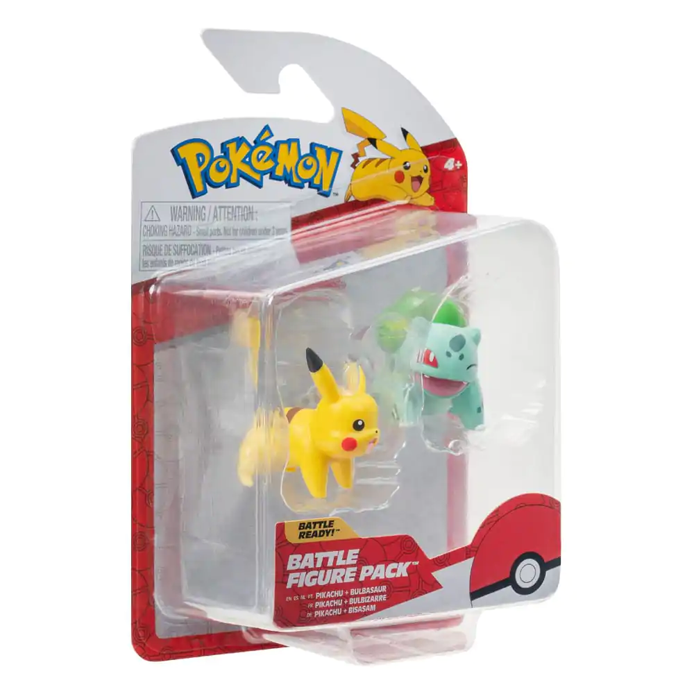 Pokémon Battle Figure First Partner Set Figurka 2-Pack Bulbasaur #2, Pikachu #1 fotografii produktu