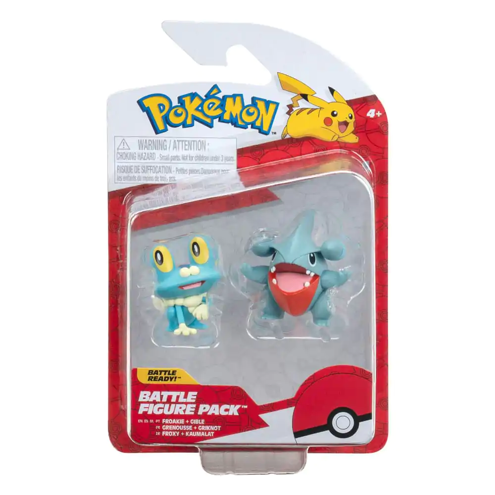 Pokémon Battle Figure First Partner Set Figurka 2-Pack Gible, Froakie 5 cm fotografii produktu