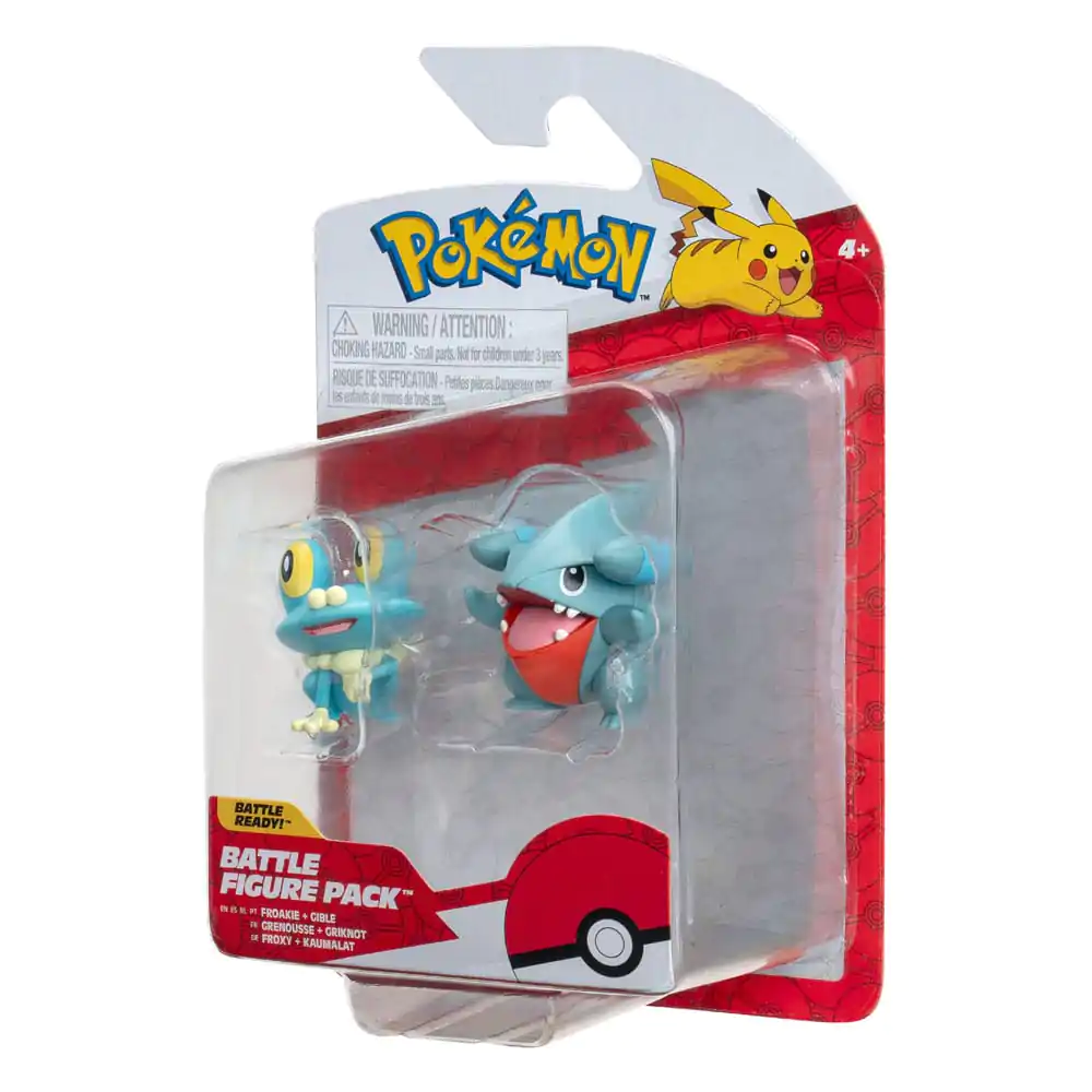 Pokémon Battle Figure First Partner Set Figurka 2-Pack Gible, Froakie 5 cm fotografii produktu