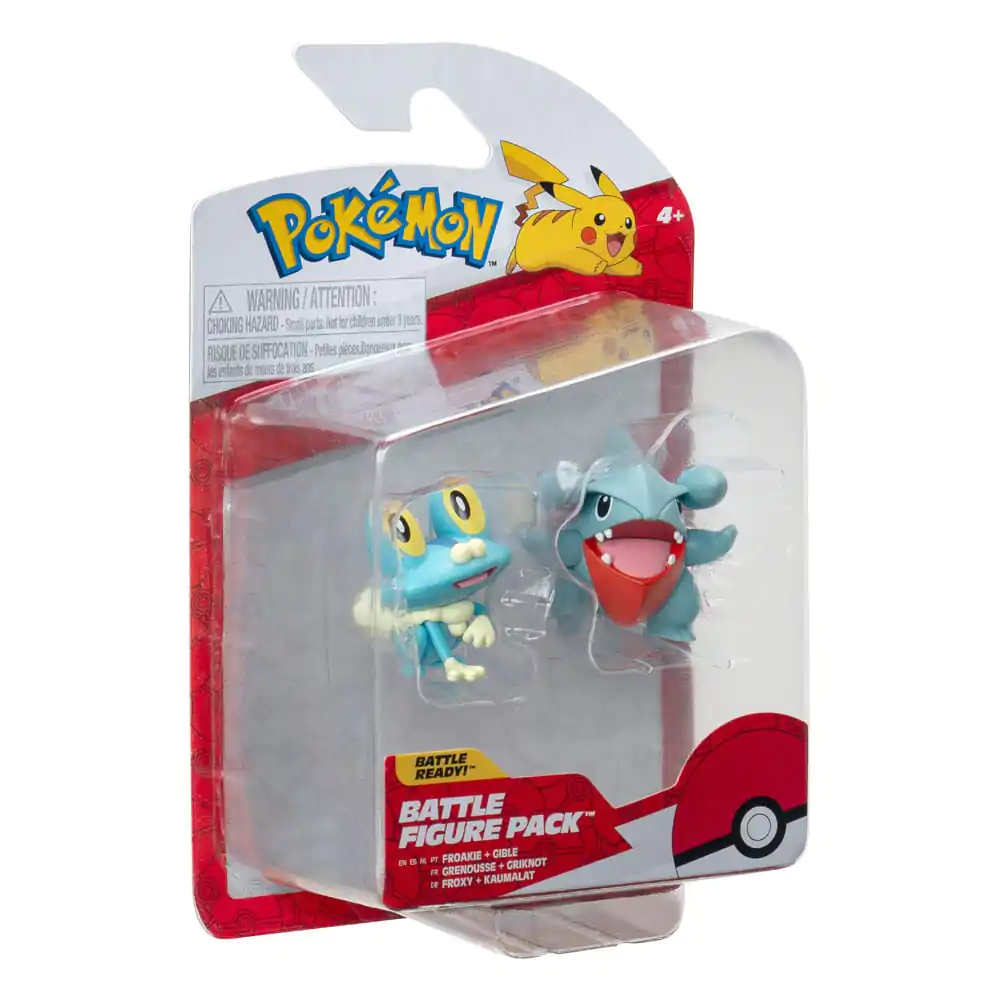 Pokémon Battle Figure First Partner Set Figurka 2-Pack Gible, Froakie 5 cm fotografii produktu