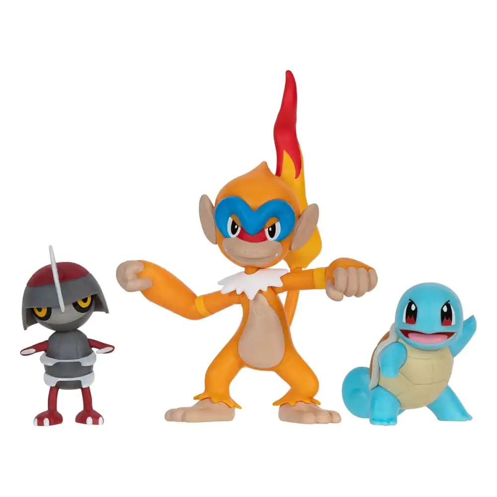 Pokémon Battle sada figurek 3 kusy Pawniard, Squirtle #1, Monferno 5 cm fotografii produktu