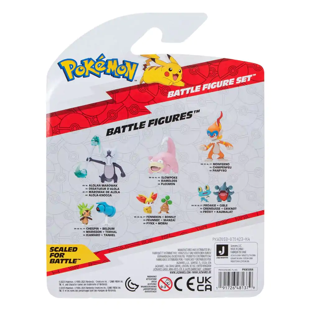 Pokémon Battle sada figurek 3 kusy Pawniard, Squirtle #1, Monferno 5 cm fotografii produktu