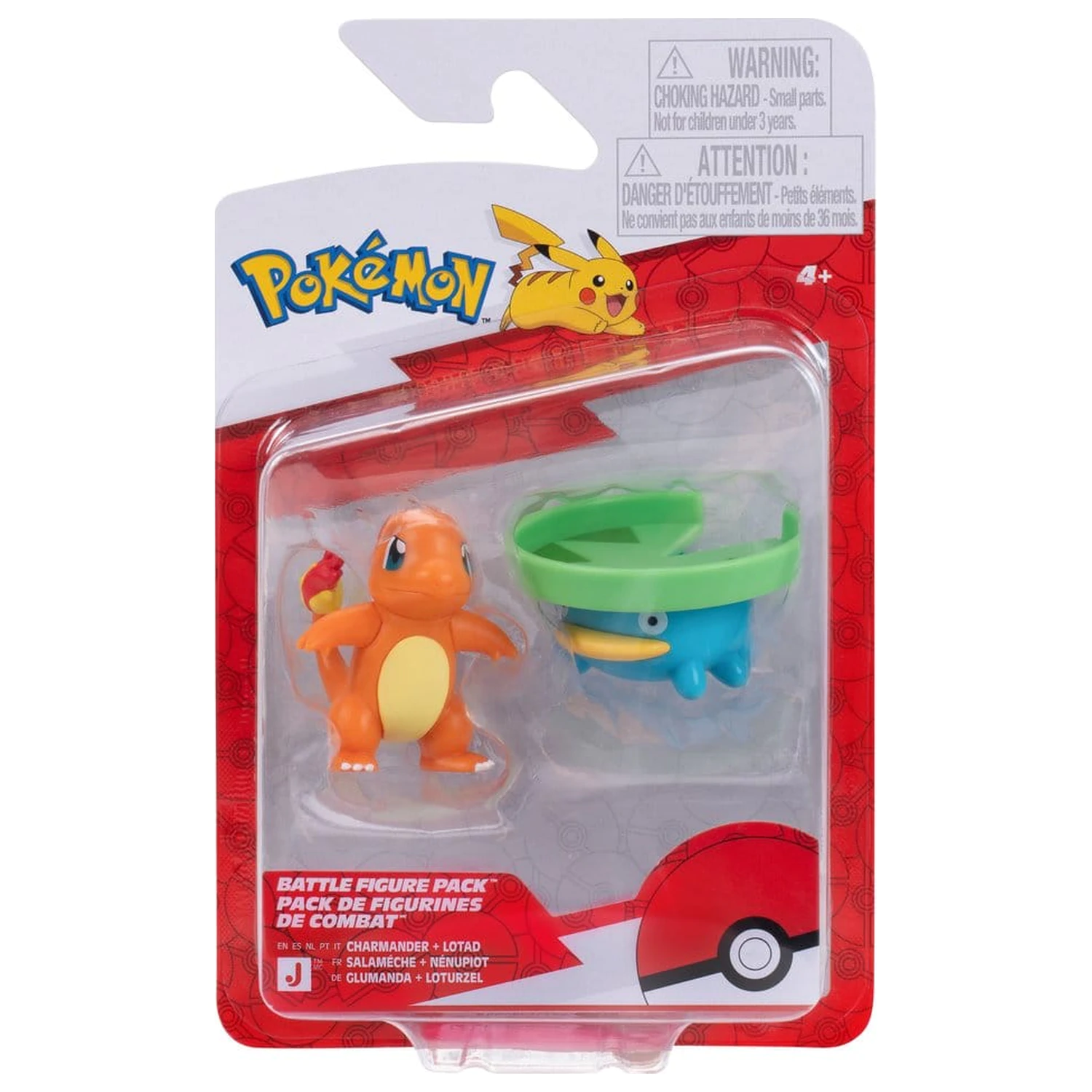 Pokémon Battle Figure 2-Pack Lotad & Charmander fotografii produktu