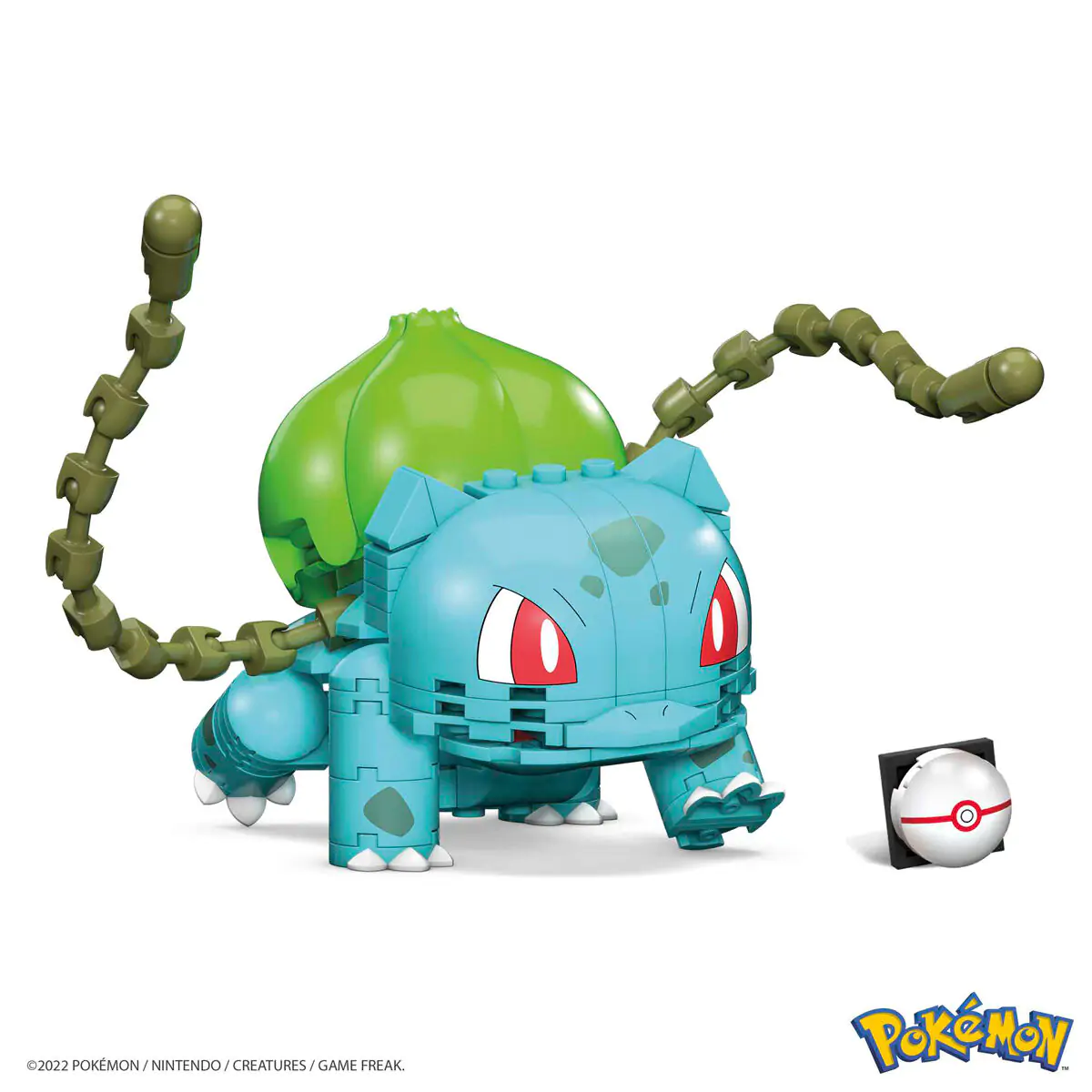 Pokémon Mega Construx Wonder Builders stavebnice Bulbasaur 10 cm fotografii produktu