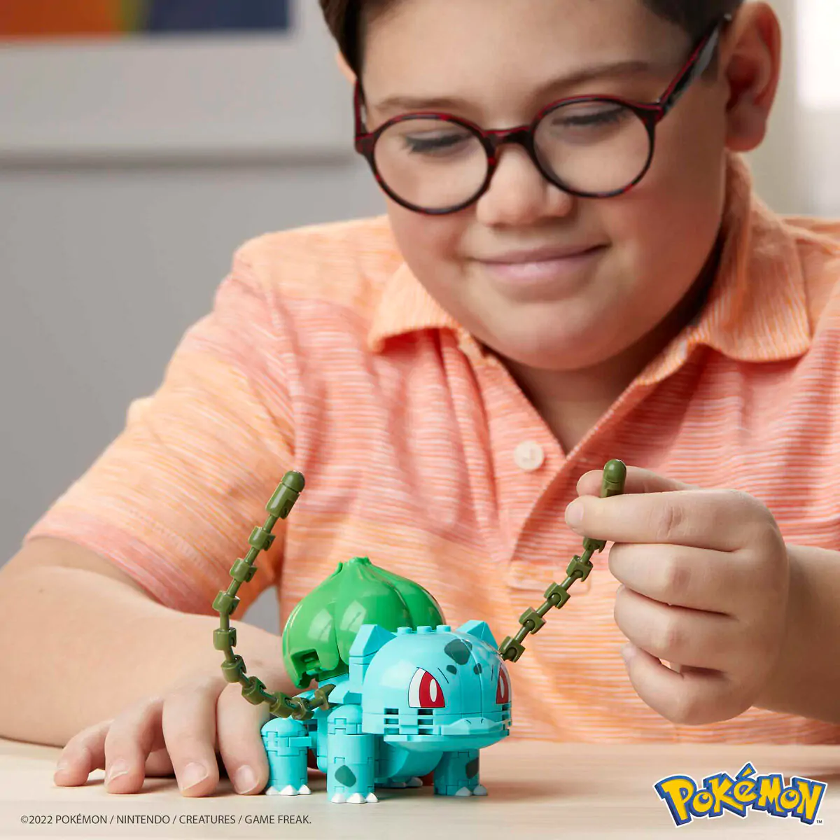 Pokémon Mega Construx Wonder Builders stavebnice Bulbasaur 10 cm fotografii produktu