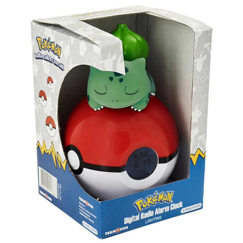 Pokémon Budík Pokeball se světlem Bulbasaur 18 cm fotografii produktu