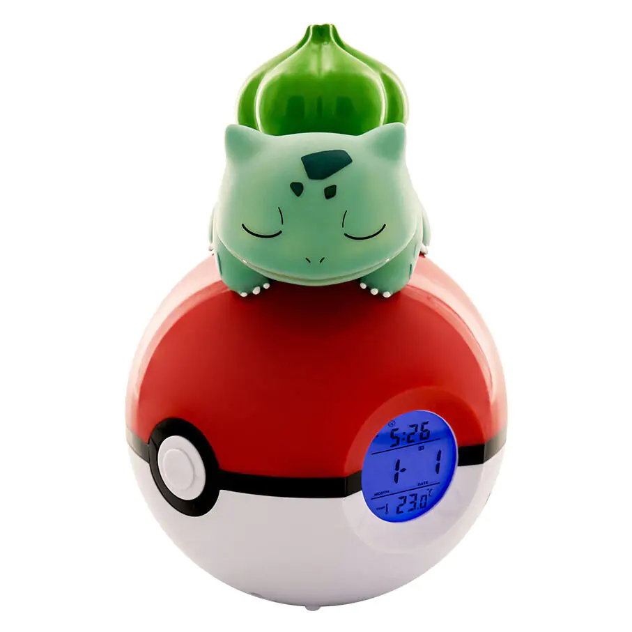 Pokémon Budík Pokeball se světlem Bulbasaur 18 cm fotografii produktu